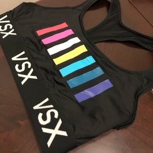 Black/ Mulit-Color Sports Bra